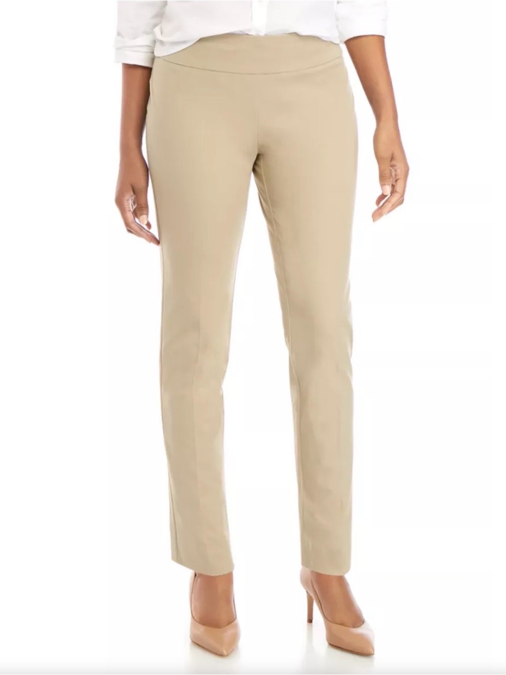 NWT Crown & Ivy Ashley Pull-On Slim Fit Year Round Pants, Size 12